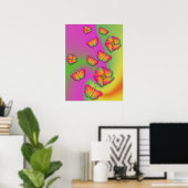 Butterflies & Flowers Poster (Thuiskantoor)