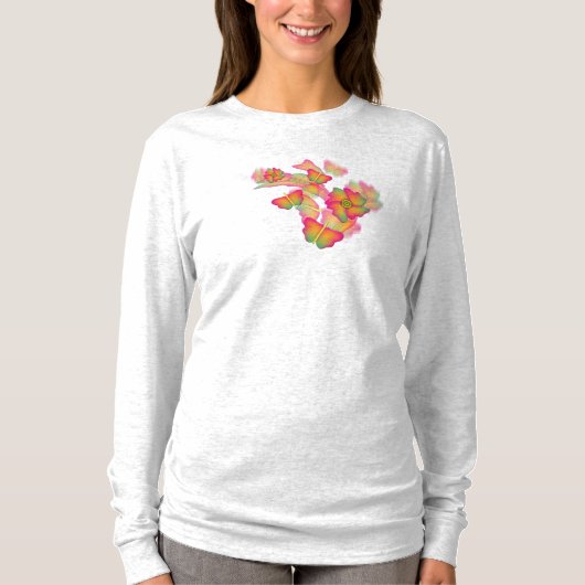Butterflies & Flowers T-shirt (Voorkant)