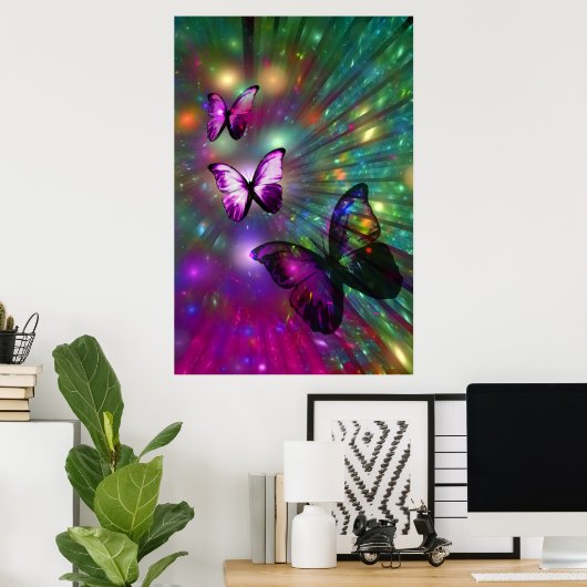 Butterflies Forever Poster (Thuiskantoor)