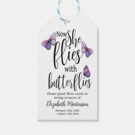 Butterflies Funeral Memorial Seed Packet Cadeaulabel
