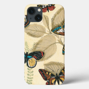 Butterflies glijdend over bladeren iPhone 13 hoesje