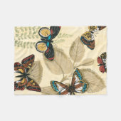 Butterflies glijdend over bladeren fleece deken (Voorkant (Horizontaal))