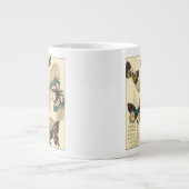 Butterflies glijdend over bladeren jumbo beker (Voorkant)