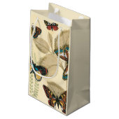 Butterflies glijdend over bladeren klein cadeauzakje (Achterkant Gekanteld)