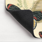 Butterflies glijdend over bladeren muismat (Hoek)