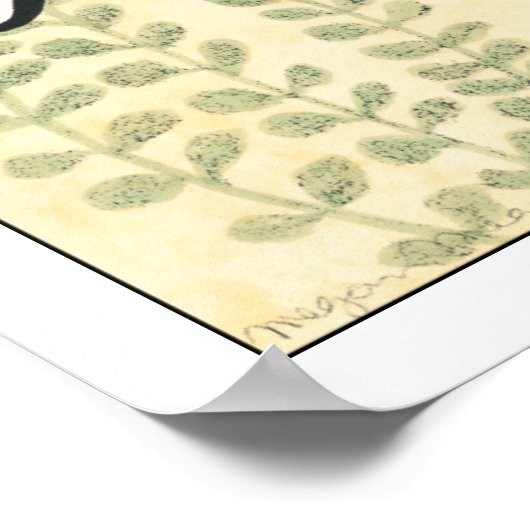 Butterflies glijdend over bladeren poster (Hoek)