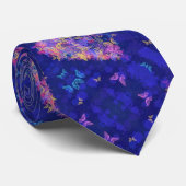 Butterflies Heart Stropdas - Liefde (Opgerold)