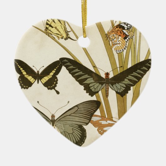 Butterflies Illustratie Keramisch Ornament (Voorkant)