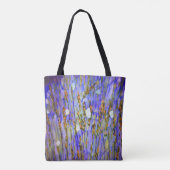 Butterflies in de lavendel-Canvas tas (Achterkant)