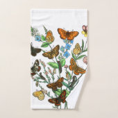 BUTTERFLIES IN DE NATUUR BAD HANDDOEK (Handdoek)