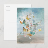 Butterflies in de wolken briefkaart (Voorkant / Achterkant)