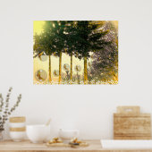 Butterflies in een Bubble Poster (Keuken)