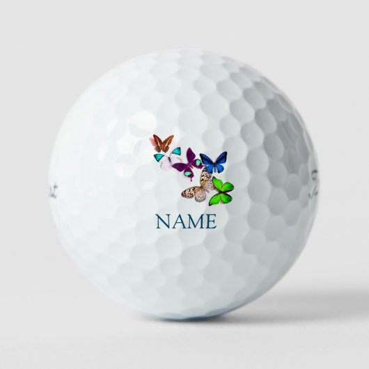 BUTTERFLIES IN FLIGHT GOLF BALL CUSTOANT NAME GOLFBALLEN (Voorkant)