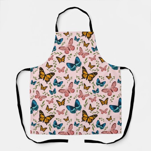 Butterflies in het Garden Pattern Schort (Voorkant)