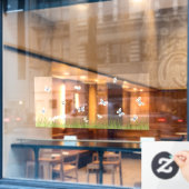 Butterflies in Sunny Meadow Seamless Window Decal (Cafe Raam)
