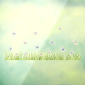 Butterflies in Sunny Meadow Seamless Window Decal (Vel 3)