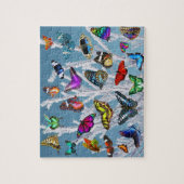 Butterflies jigsaw puzzle nature kids gift animals (Vertical)