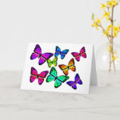Butterflies Kaart (Gele Bloem)