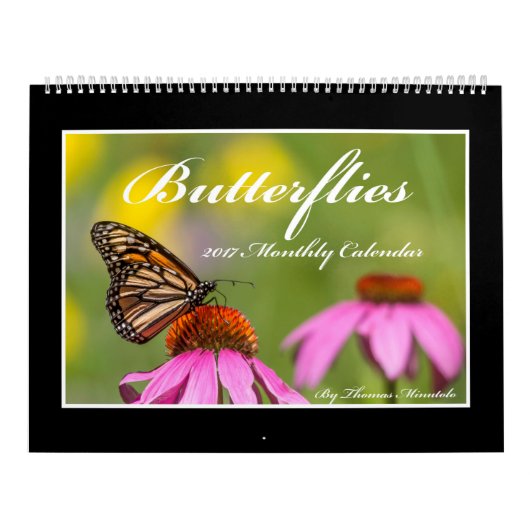 Butterflies kalender 2017 van Thomas Minutolo (Hoes)