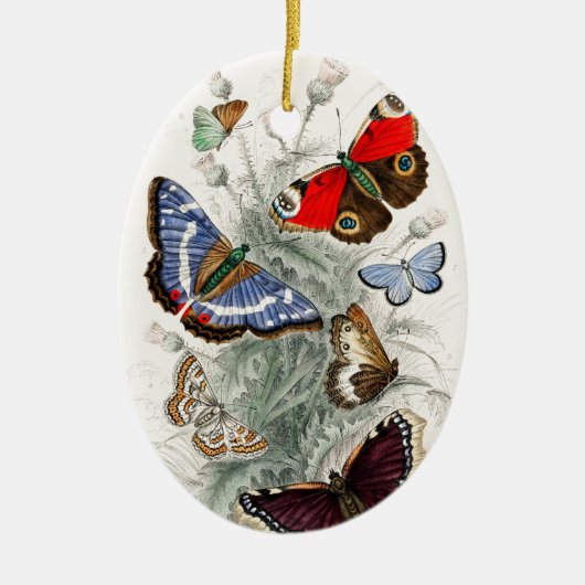  Butterflies Keramisch Ornament (Voorkant)