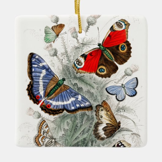 Butterflies Keramisch Ornament (Voorkant)