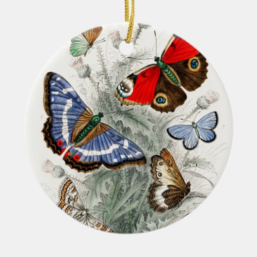 Butterflies Keramisch Ornament (Voorkant)