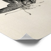 Butterflies Kono Bairei Waterverf Print (Hoek)