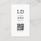  Butterflies Lepidopterist Qr Code Visitekaartje (Achterkant)