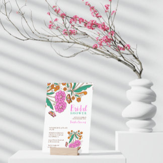 Butterflies liefhebbers roze bloemenschrift bruids kaart