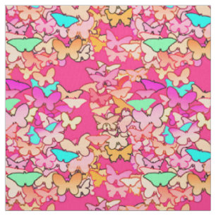 Butterflies, meervoudig en dieproze stof