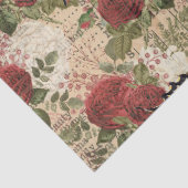 Butterflies met rode en witte Rozen ontkoppelen Tissuepapier (Detail)