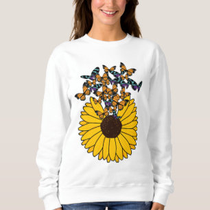 Butterflies met zonnebloem trui