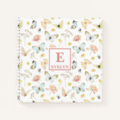 Butterflies Monogram Notebook Journal (Devant)