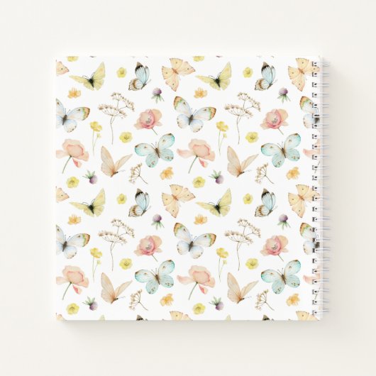 Butterflies Monogram Notebook Journal (Dos)