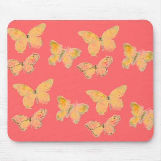 Butterflies Mousepad Muismat (Voorkant)