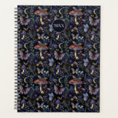 Butterflies Mushrooms & Botanical Moonlit Pattern Planner (Voorkant)