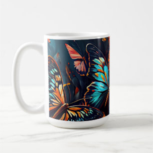 Butterflies Oil Painting Style design13 Coffee Mok