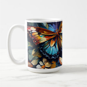 Butterflies Oil Painting Style design 6 KoffieMok