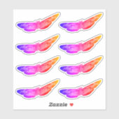 Butterflies Ombre Paars Pink 4Zoe Sticker (Vel)