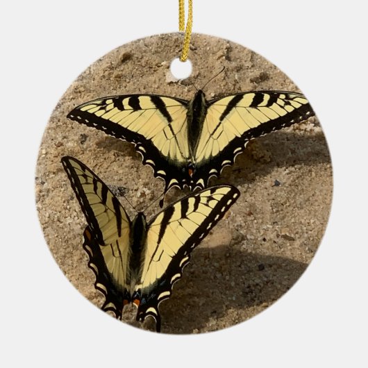 Butterflies on the Beach Keramisch Ornament (Voorkant)