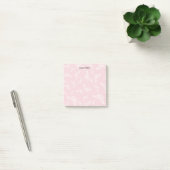 Butterflies op roze Post-it Notes (Kantoor)