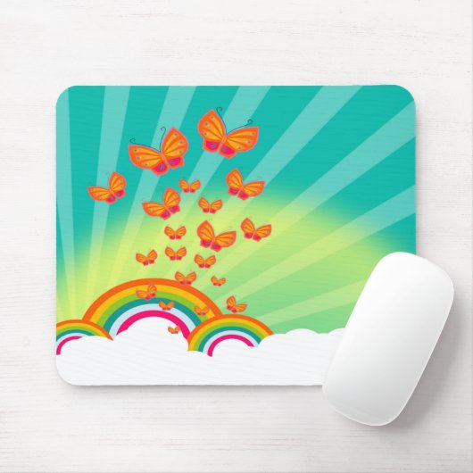 Butterflies over de Rainbows Mousepad TBA 3/10/09 Muismat (Met muis)