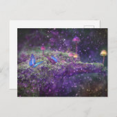 Butterflies paddenstoel Forest Fantasy Briefkaart (Voorkant / Achterkant)