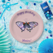 Butterflies Papieren Bordje (Feest)