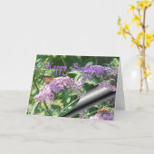 Butterflies-Pas het aan Kaart (Gele Bloem)