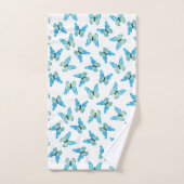 Butterflies Patroon Aangepaste kleuren Grafisch Bad Handdoek (Handdoek)