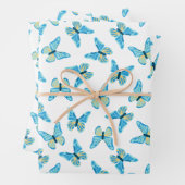 Butterflies Patroon Aangepaste kleuren Grafisch Inpakpapier Vel (In situ)