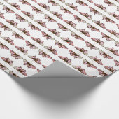 Butterflies Pattern Holiday Wrap Cadeaupapier (Hoek)