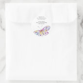 Butterflies Poem Ronde Sticker (Tas)