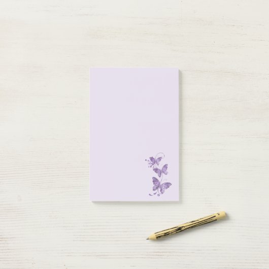 Butterflies Post-it® Notes (Op bureau)